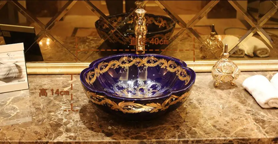 Туалетный фарфор Vanity Северная раковина керамический древних столешницей