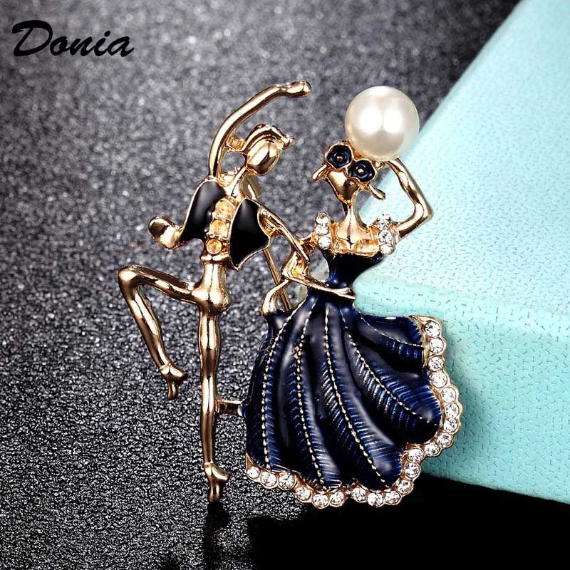 Ювелирные изделия Дония лучший стиль принцесса Сиси брошь с жемчугом модный шарф