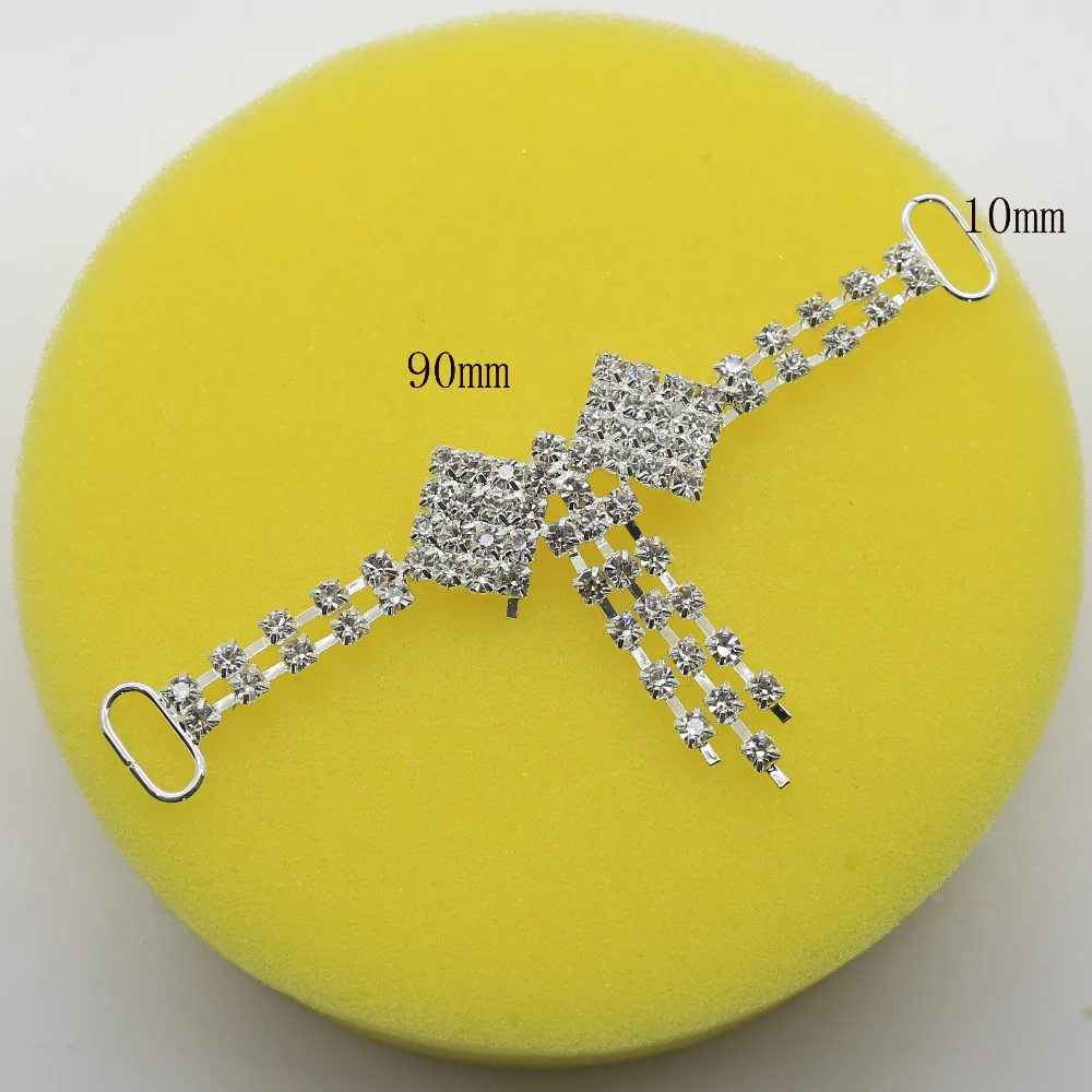 2 шт./компл. Кристальные стразы бикини Купальники цепочка разъемы/металлическая