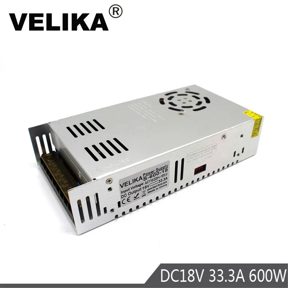 Одиночный выход импульсный источник питания DC 18V Драйвер 33 3a 600W Трансформатор AC110V