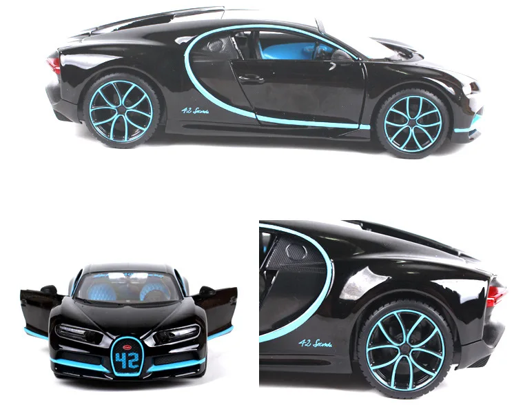 Бураго 1/24 спортивный автомобиль Bugatti Chiron Simulatio Collecor Edition металлическая литая под