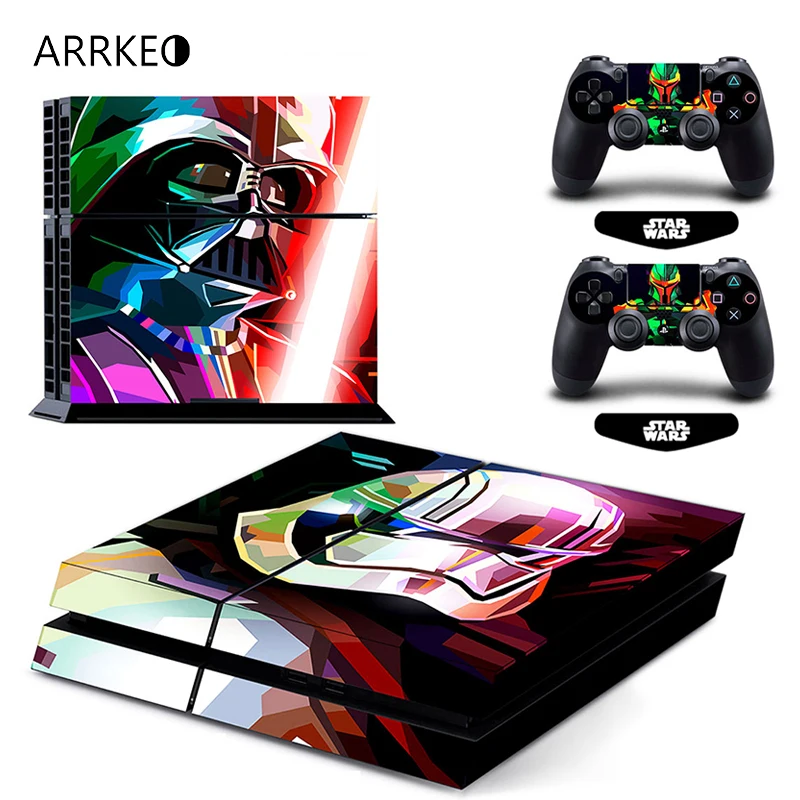 Виниловая наклейка ARRKEO Star Wars Дарт Вейдер PS4 Защитная Наклейка для Sony Play Station 4