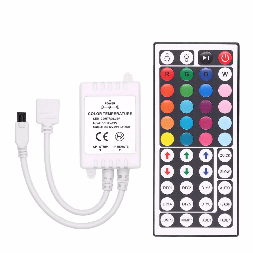 DC12V ИК RGB светодиодный контроллер 44 клавиши пульт дистанционного управления для