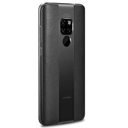 WK кожаный чехол для huawei mate 20 Pro, высококачественный матовый чехол 10 Pro Porsche с полным краем, силиконовый чехол из ТПУ, мягкий чехол для крупного рогатого скота - Цвет: Black Case