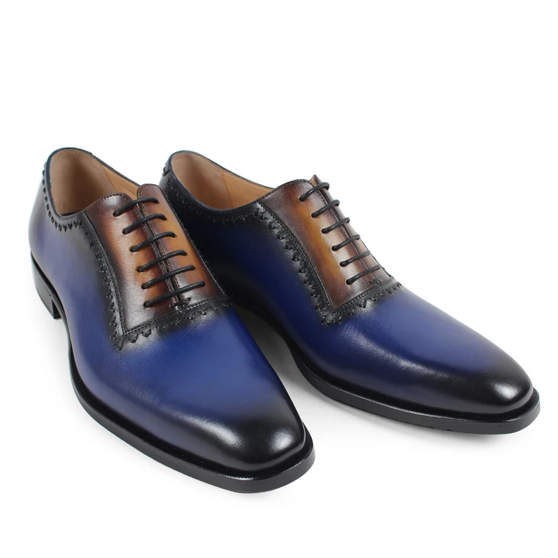 VIKEDUO/брендовые оксфорды ручной работы для мужчин винтажная Свадебная деловая