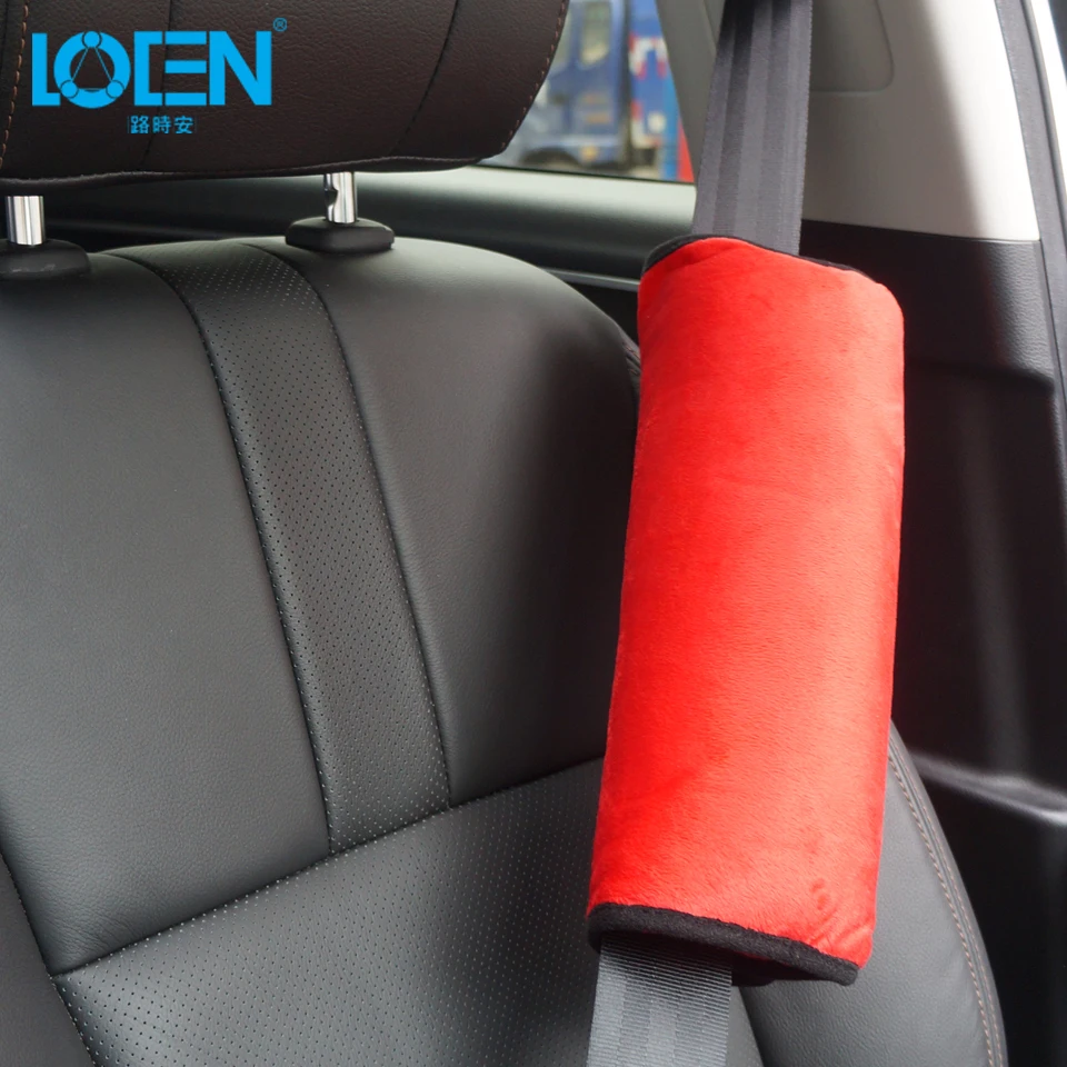 

LOEN 2 in 1 NEW Seat Belts Pillows Seat Cover Vehicle Safety Strap Soft Shoulder Pad Car Neck Pillow Soft Headrest Cushion Neck