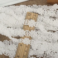 quality 1cm bilateral lace with flowers white 2018 hot sale2018 hot sale