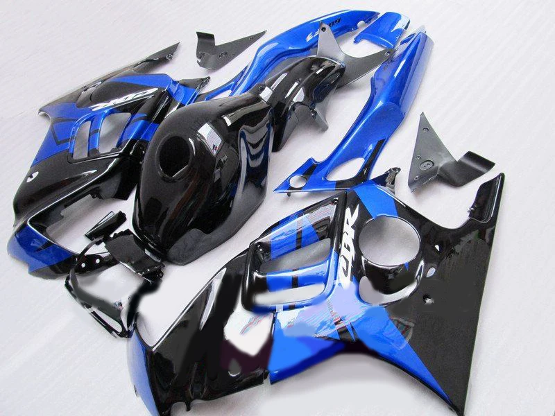 ABS обтекатель комплект для HONDA CBR600F3 97 98 CBR600 F3 CBR 600F3 1997 1998 600 синий глянец Черный