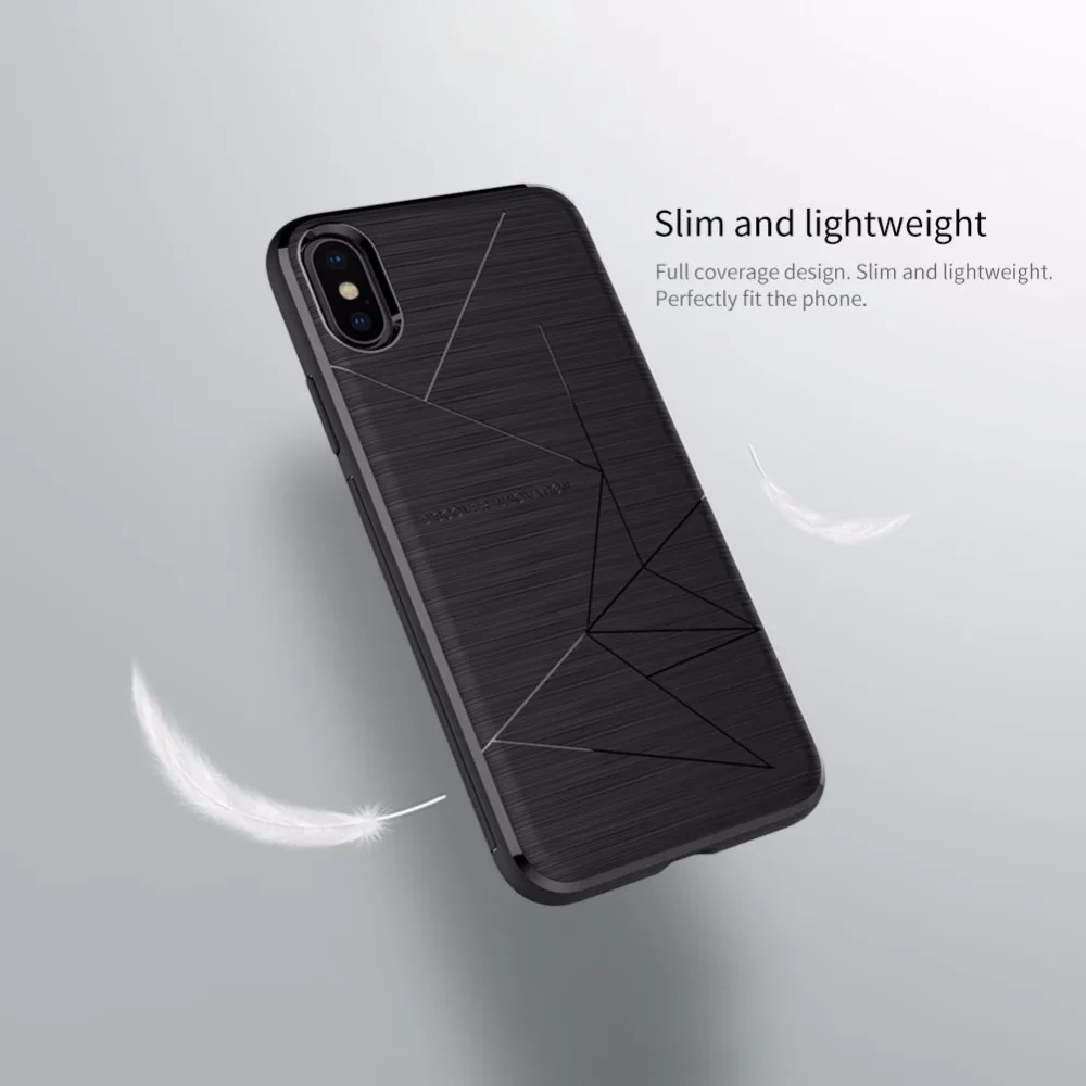 For iphone x luxury case Nillkin QI Wireless Charging Receiver Back Cover fit for Magnetic Holder 5.8 inch iphonex |