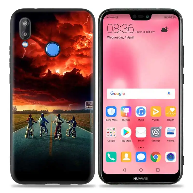 A002 Силиконовый чехол-накладка для huawei P20 P10 P9 P8 Lite Pro P Smart+ Nova 3i 3E чехол для телефона с изображением странных вещей - Цвет: A002