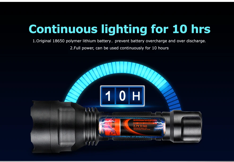 YAGE YG-338C 2000LM Алюминиевый Водонепроницаемый зум CREE светодиодный светильник фонарь светильник для 18650 перезаряжаемая батарея внутри или AAA