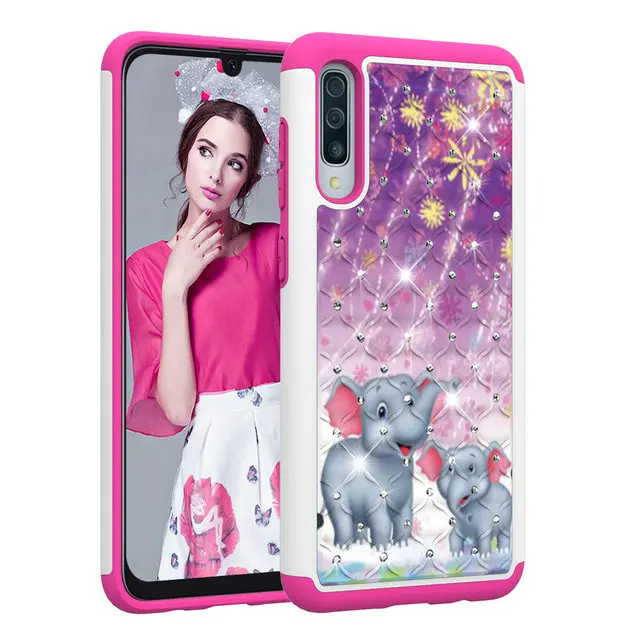 2 Для Coque samsung A50 чехол Galaxy A20 E A202 A205 A 20 50 30 Роскошная Блестящая Глянцевая задняя панель Etui для samsung Galaxy A30 A20 A20E чехол - Цвет: 2