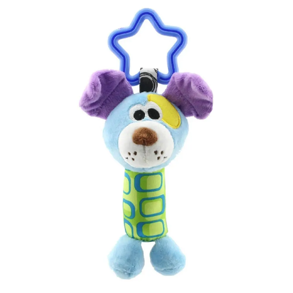 

Children Plush Toys Colorful Animal Hanging Bed Crib Stroller Appease Doll Rattle Grasping Toy Gift