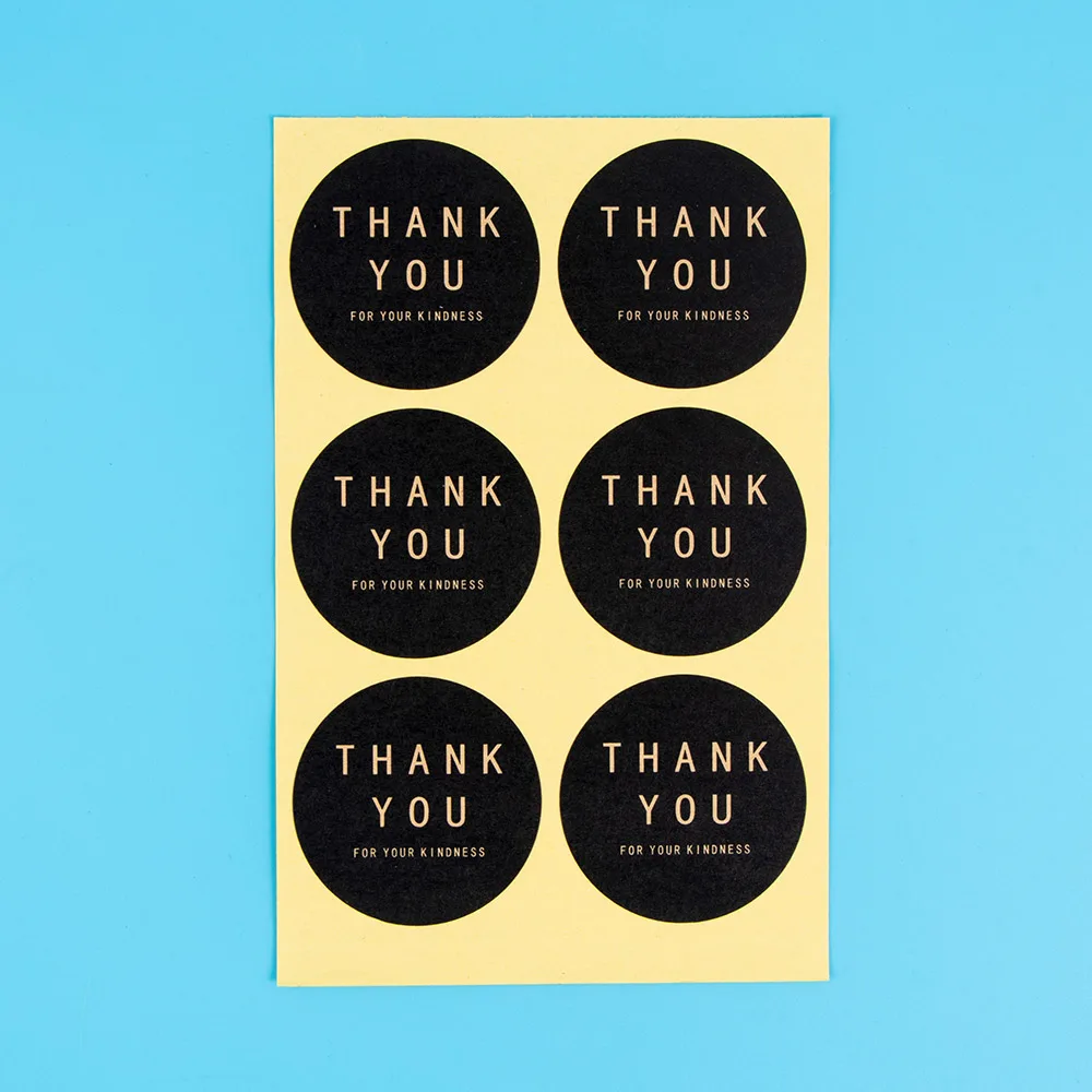 10 листов/набор бумажные наклейки для пирожных с надписью Thank You|Юный художник| |