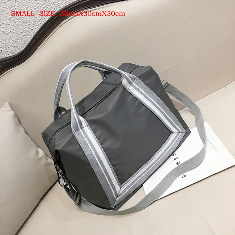 Gray-Small Женская спортивная сумка для йоги, нейлоновая Мужская водонепроницаемая сумка для спортзала, Повседневная Уличная сумка для фитнеса, Женская Портативная сумка через плечо для выходных - Цвет: Gray-Small