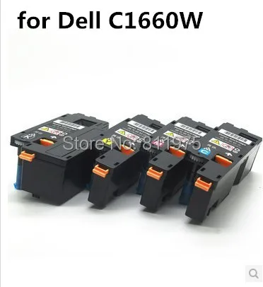 

Compatible for Dell C1660W printer color toner cartridge 332-0399 332-0400 332-0401 332-0402 with chip