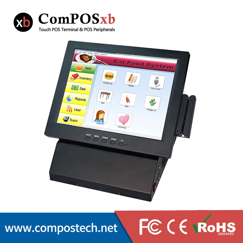 Фабрика Drectly солевые кассовый аппарат/12 дюймов сенсорный экран Экран POS Системы