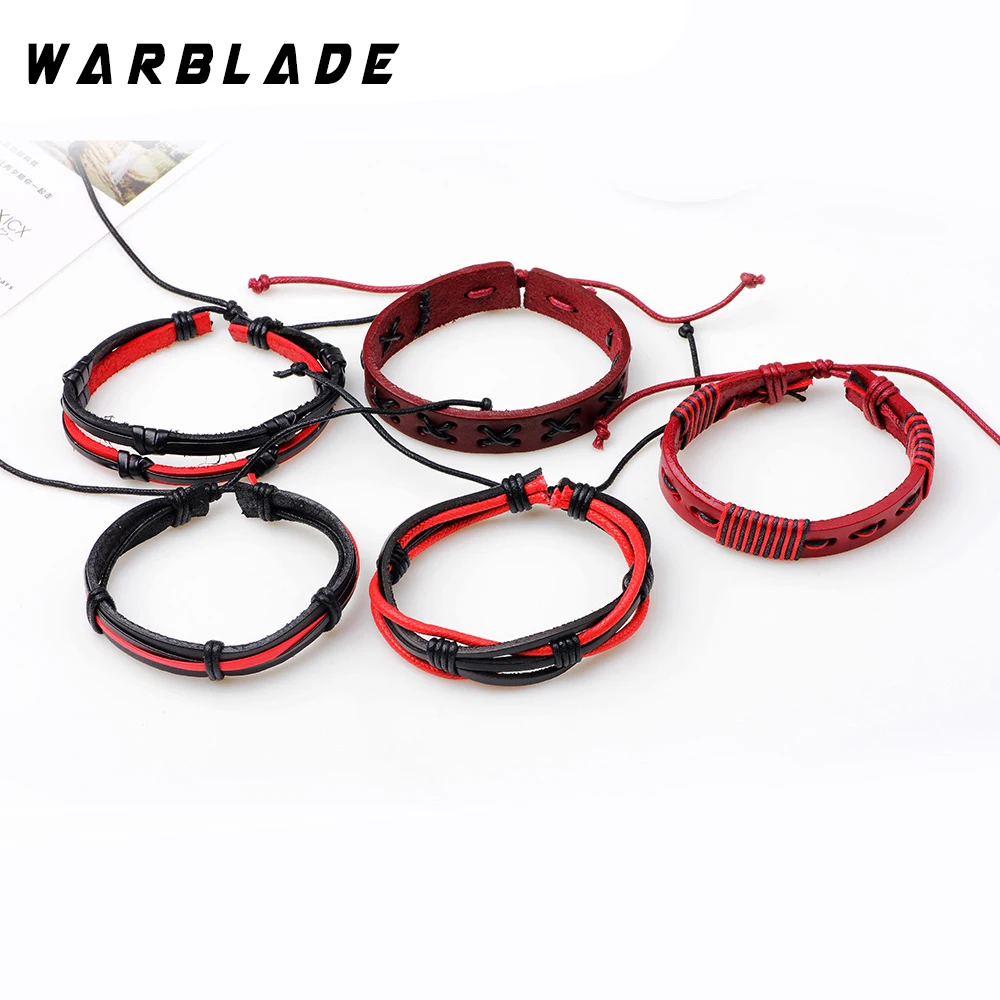 WBL 2018 новые мужские ювелирные изделия винтажные браслеты из натуральной кожи