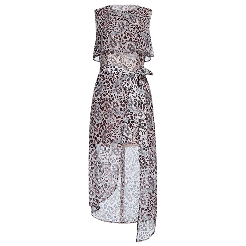 INDRESSME 2019 Новое модное Стильное элегантное женское платье без рукавов с