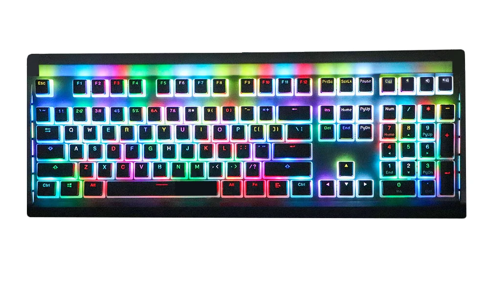 NPKC 300 клавишные клавиши PBT Double Shot Shine Through Keycaps ANSI ISO OEM Profile пудинг до 108 клавиш для
