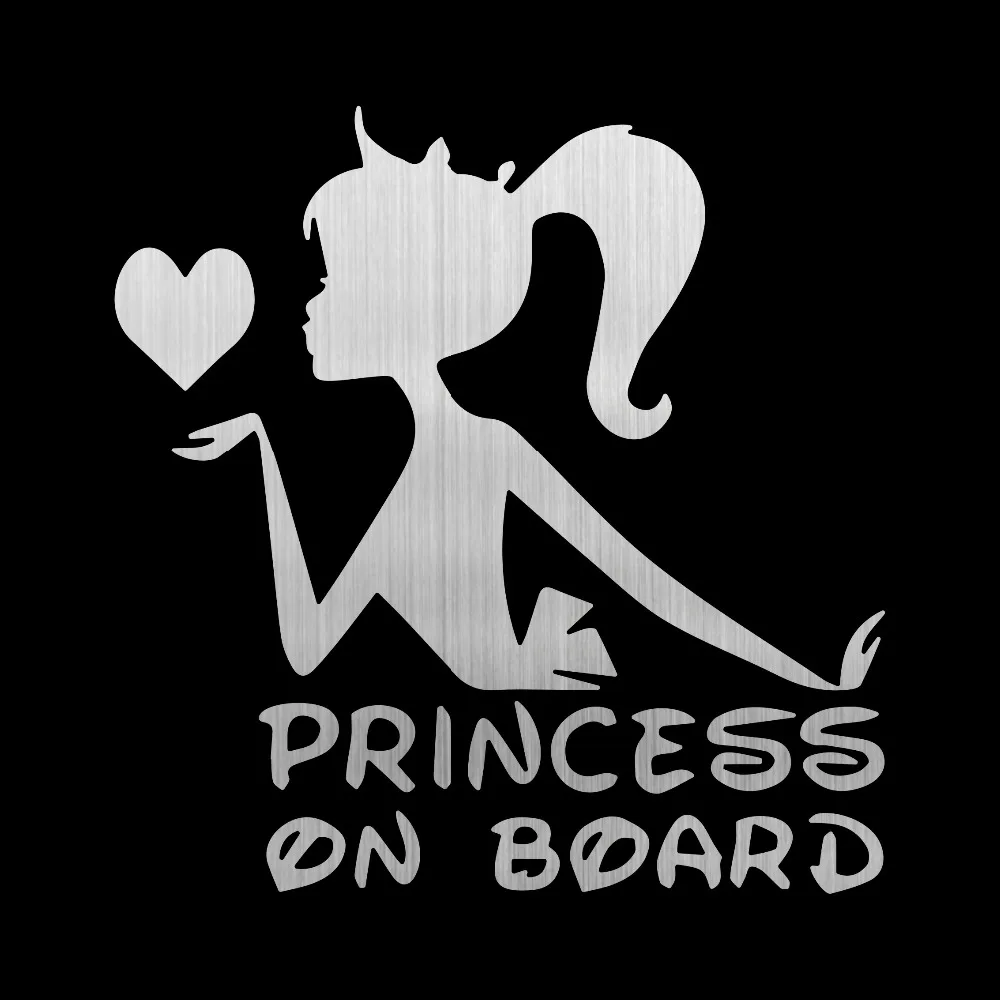 13CM*13.2CM PRINCESS ON BOARD Baby Child Crown Vinyl Car Stickers and Decals Sticker for Auto Products Accessories | Автомобили и