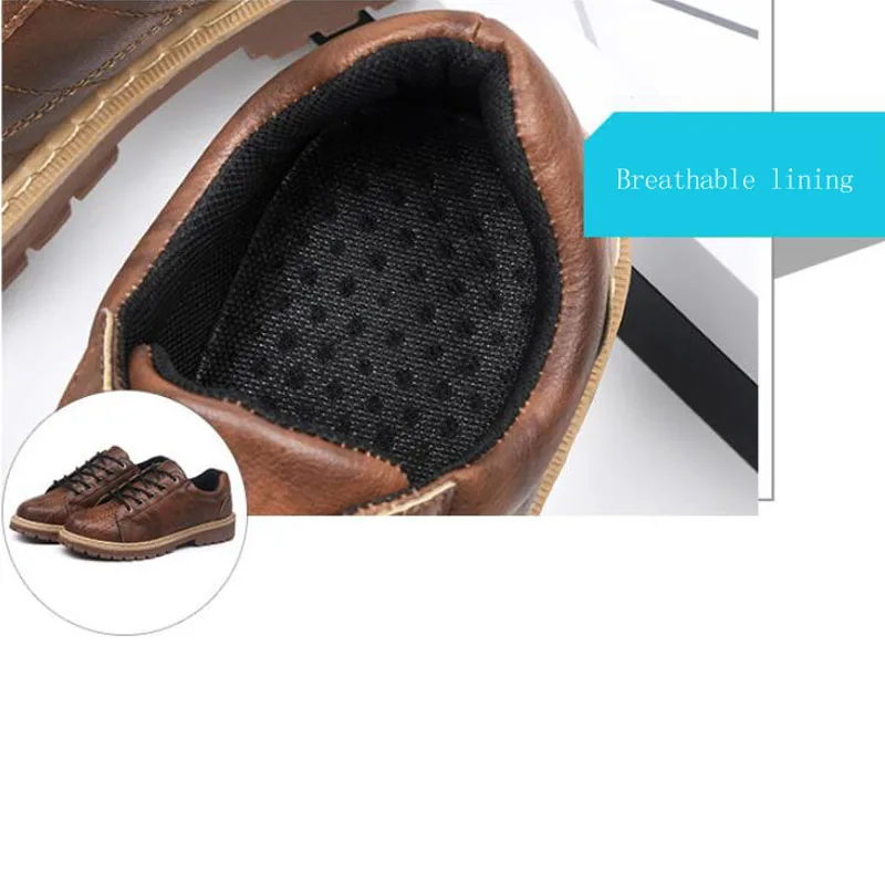 2019 Summer New Leather Men Shoes Retro Tooling Big Head Low-Top Martin Boots Shell Bee Tendon Sole Man | Обувь