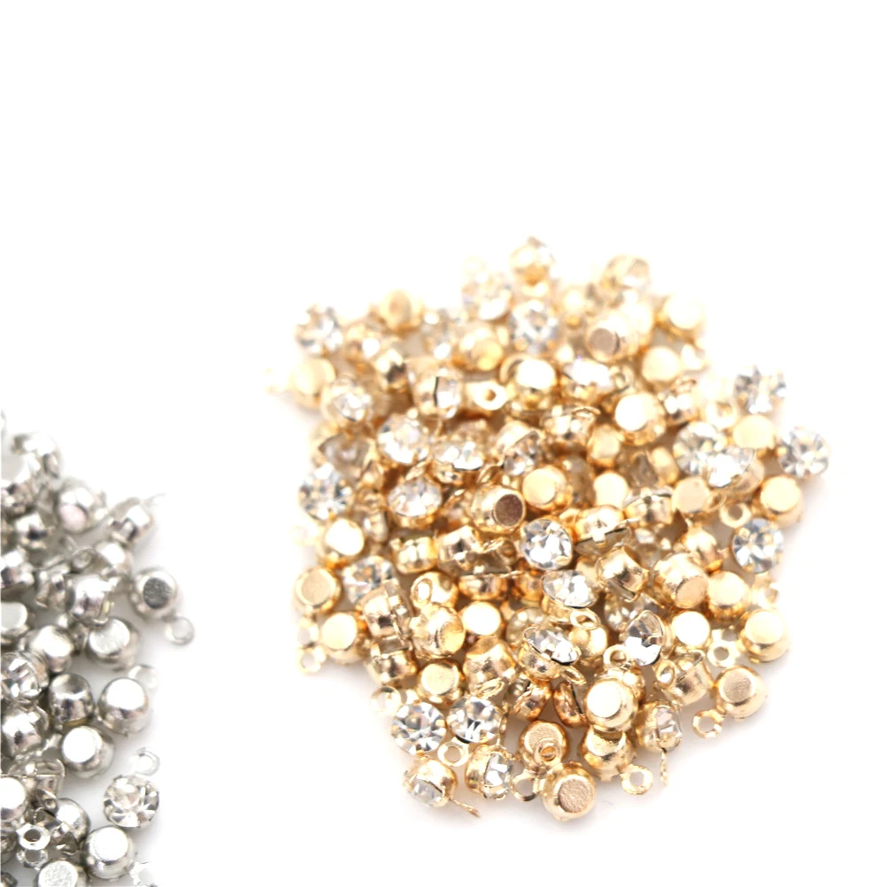 

High Quality 100pcs 3.5mm DIY Mini Doll Crystal Rhinestone Sewing Accessories Garment