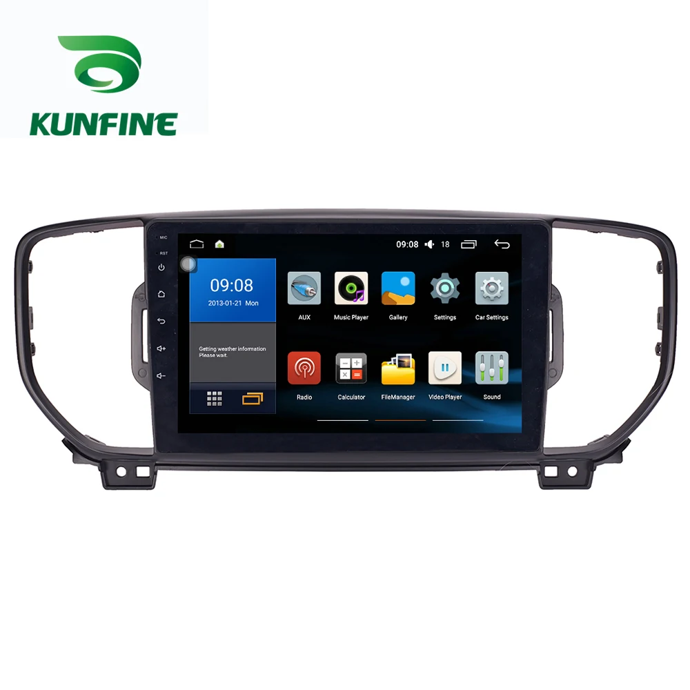 Восьмиядерный 1024*600 Android 8,1 автомобильный DVD gps навигационный плеер Deckless автомобильный стерео для KIA KX5 Sportage радио головное устройство wifi