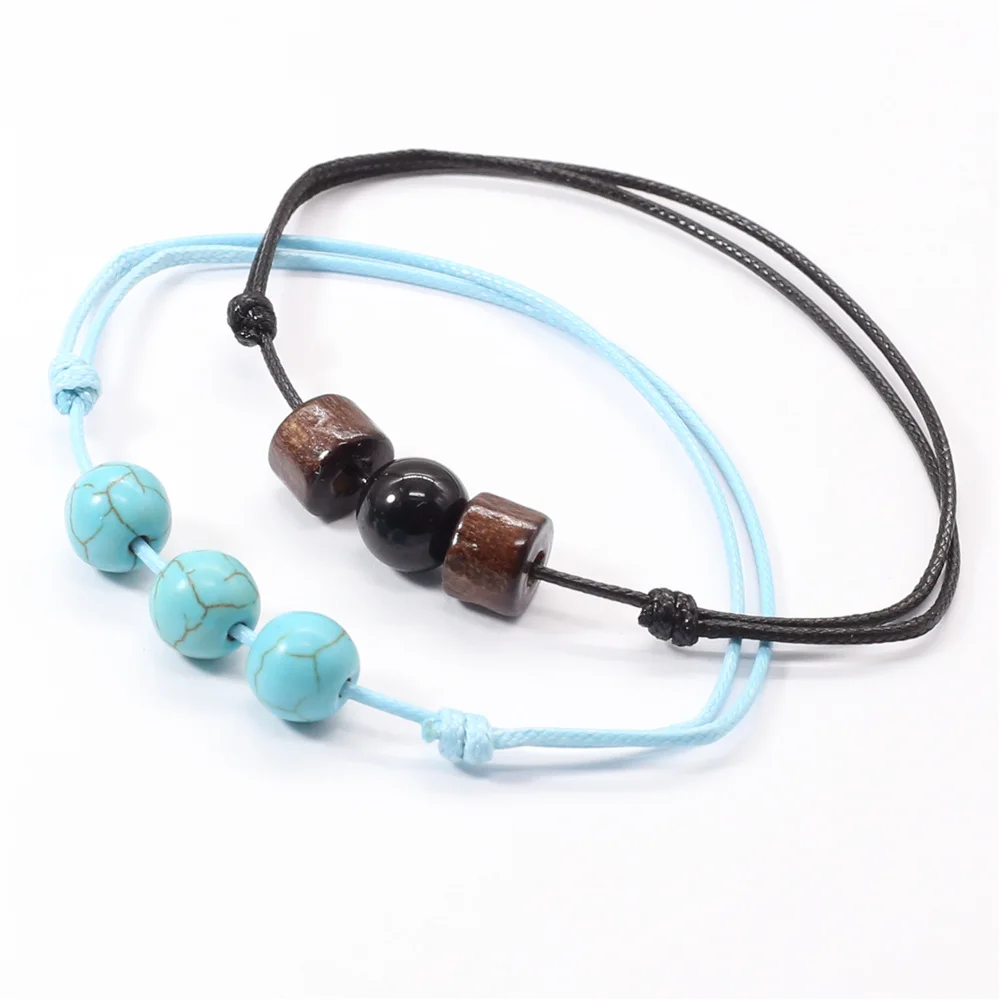 

Boho дружба очаровательные каменные бусины Strand парный браслет мужские браслеты для женщин ювелирные изделия аксессуары Pulseras Mujer Бесплатная д...