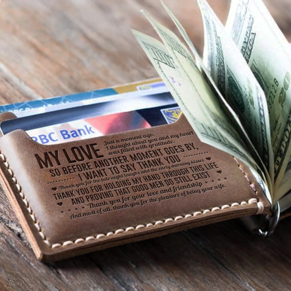 Кошелек с блокировкой RFID тонкий двойной кошелек из натуральной кожи