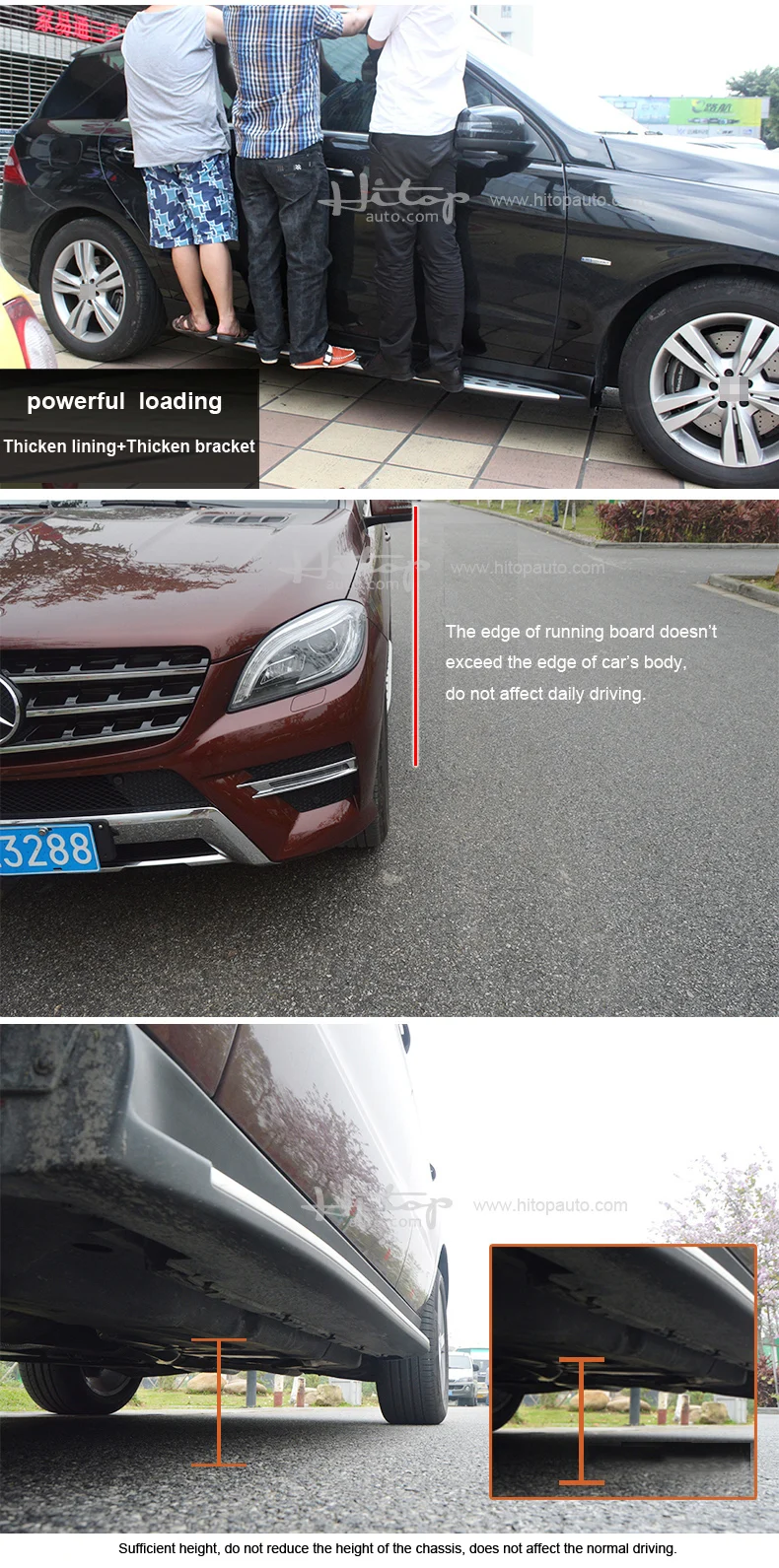Горячие OE боковой шаг бар бег доска для GLE GLA GLC GLK ML GL GLS, полная серия, ISO9001 качество, HITOP занимается внедорожником 5 лет