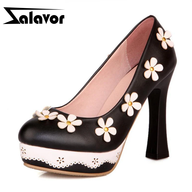ZALAVOR/размеры 32-43 Женские туфли на высоком каблуке Туфли высокой платформе с