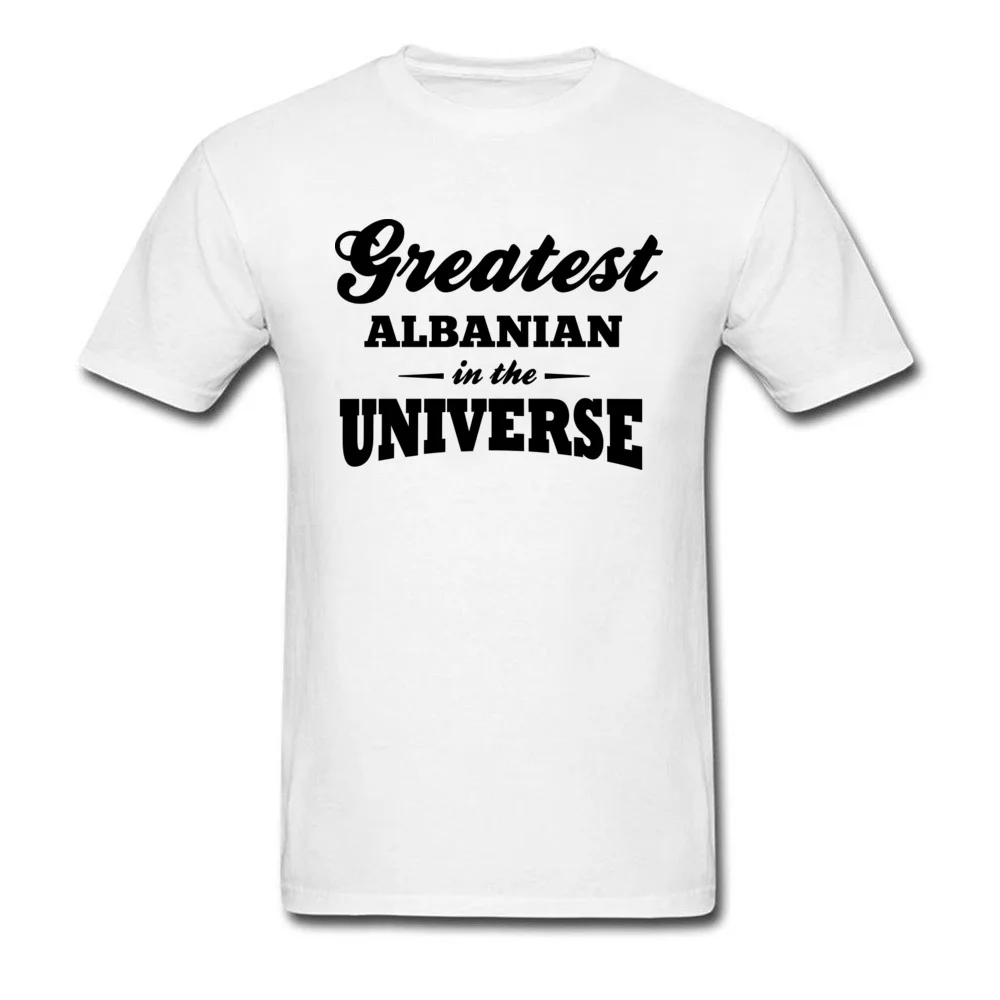 Мужская и женская футболка Greatest Albanian серая с буквенным принтом модная одежда