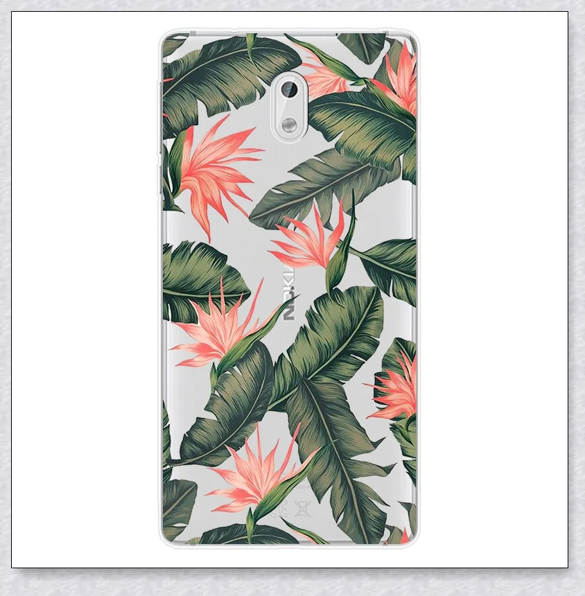 water lily Чехол для телефона для Nokia для детей возрастом 2, 3, 5, 6, силиконовый чехол с крышкой, цветной чехол с крышкой для Nokia 5 6 3 2 Nokia5 Nokia6 Nokia2 Nokia3 fundas Coque - Цвет: water lily