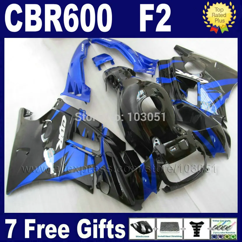 Настраиваемый моторный Обтекатели для Honda CBR600 F2 1991 1992 1993 1994 CBR 600 92 93 F 91 94 черный