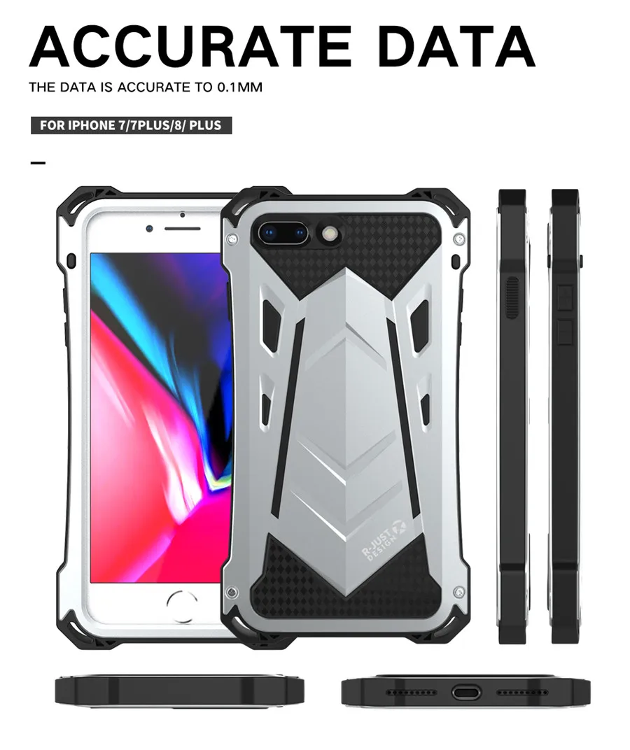Сверхпрочный чехол для iPhone 8 Doom бронированный металлический чехол для iPhone 7 7 plus R-просто противоударный чехол для iPhone 8 plus