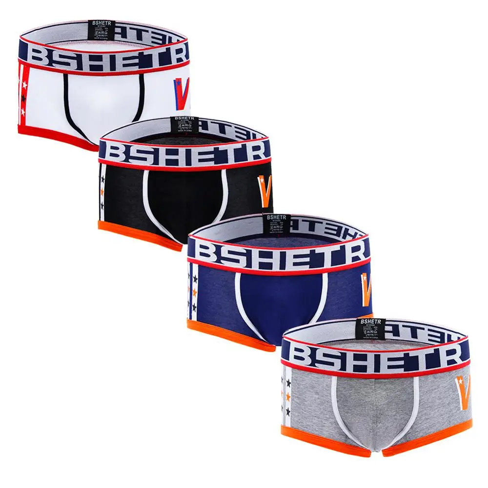 3 шт./лот мужское нижнее белье новые брендовые шорты боксеры хлопковые мужские