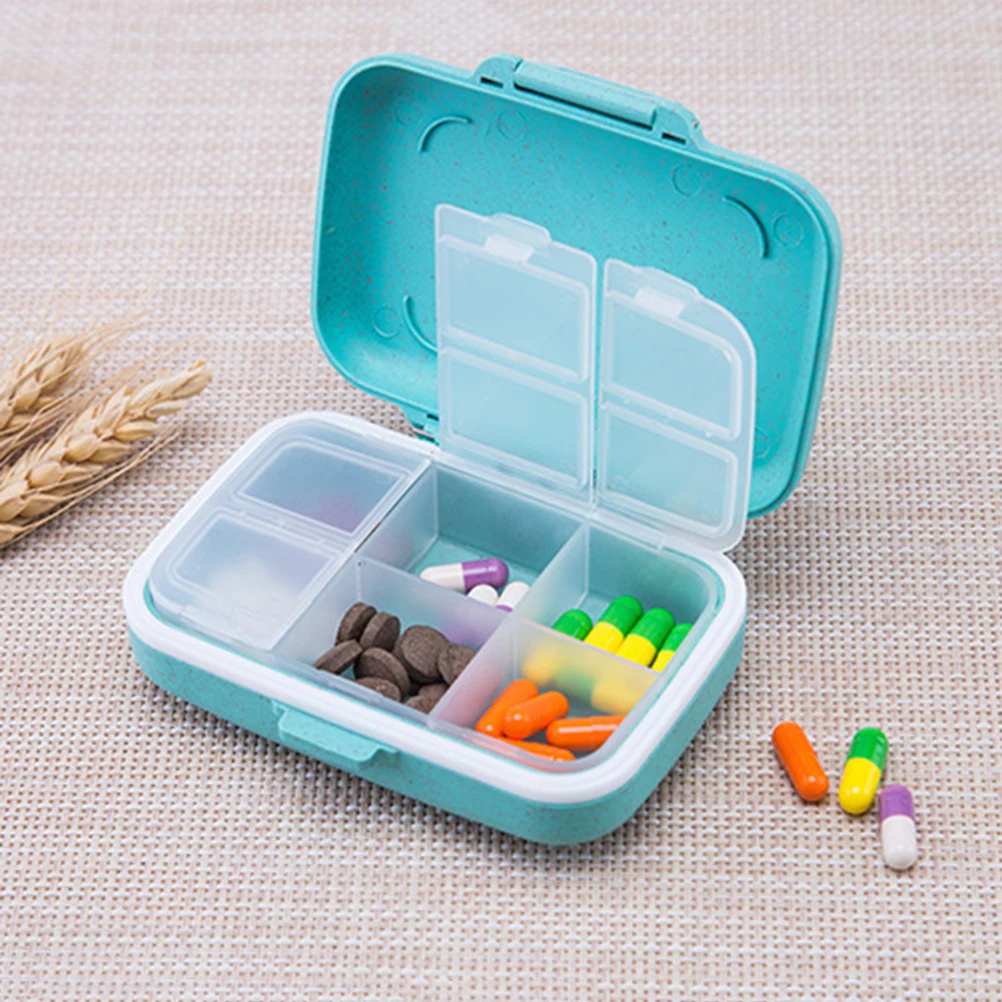 1 шт. футляр для таблеток шесть отделений коробка лекарств путешествий|Коробки и