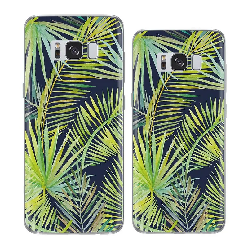 Цветочный чехол для телефона Samsung Galaxy S8 Plus с цветочным рисунком S8Plus мягкий
