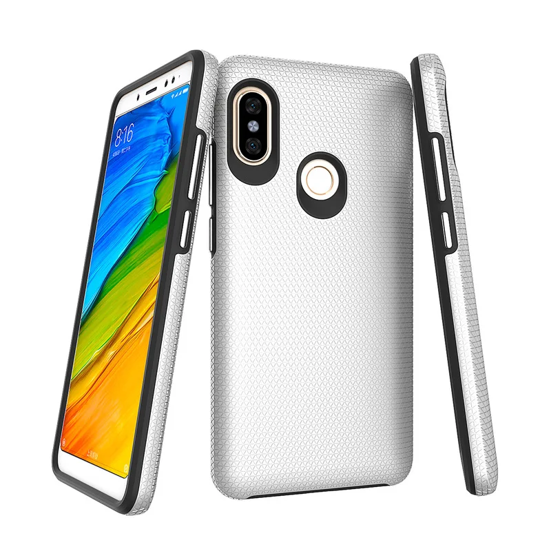 Чехол для Xiaomi Redmi Note 5 Pro противоударный из ТПУ и поликарбоната двойной
