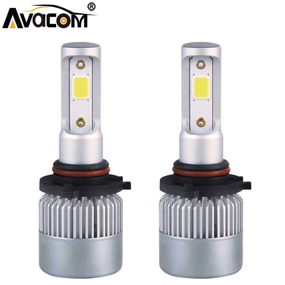 Avacom 4300K 6500K H7 H1 светодиодная мини лампа для автомобильных фар HB3 HB4 H4 12V 24V COB 8000Lm 72W