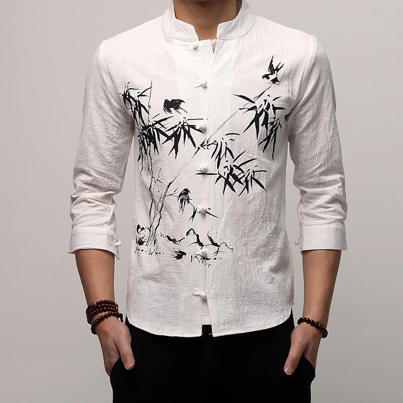 Традиционные китайские топы мужская хлопковая рубашка|chinese top|tops chinesechinese traditional top