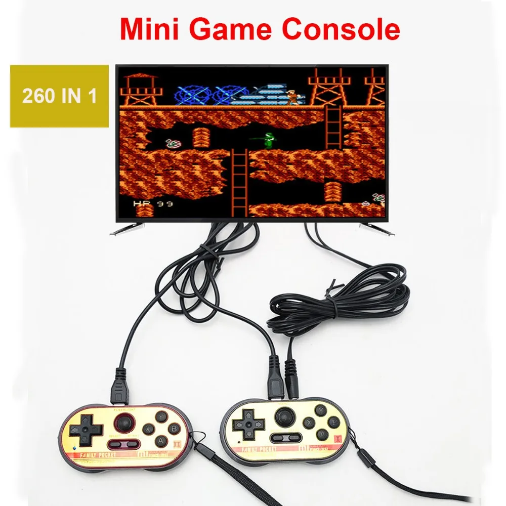 8 битная портативная мини двойная Классическая игровая машина Мини ТВ