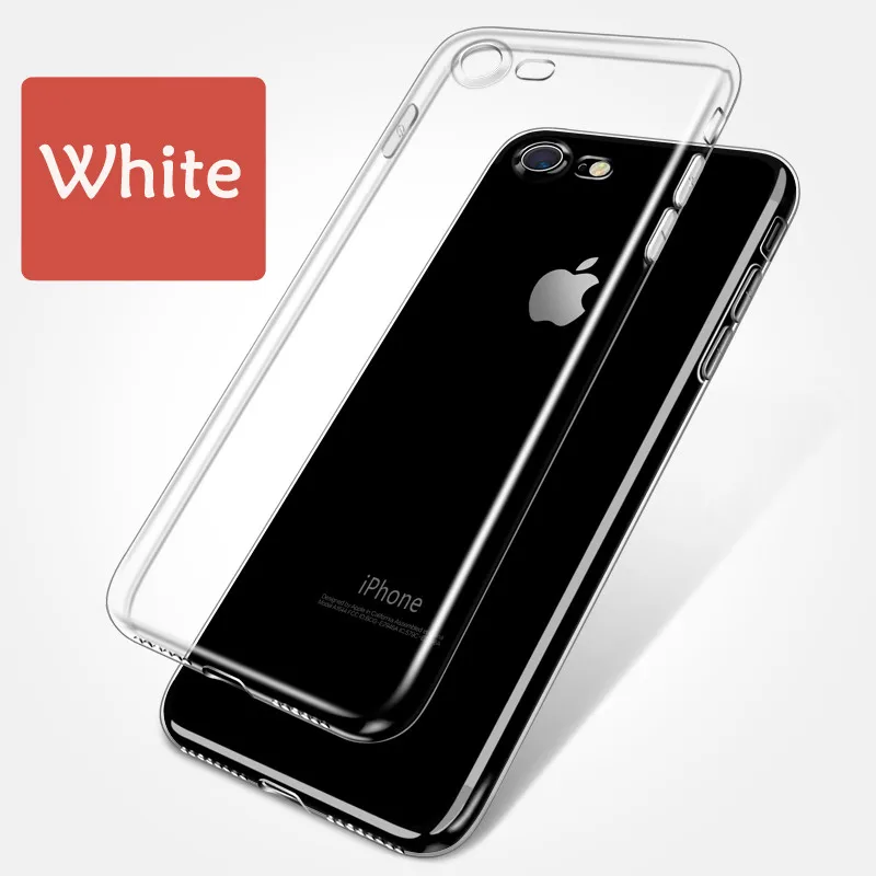 Soft TPU Case For 7 7Plus 8 8Plus X XS MAX XR Transparent Phone iPhone 5 5s SE 6 6s 6Plus 6sPlus |