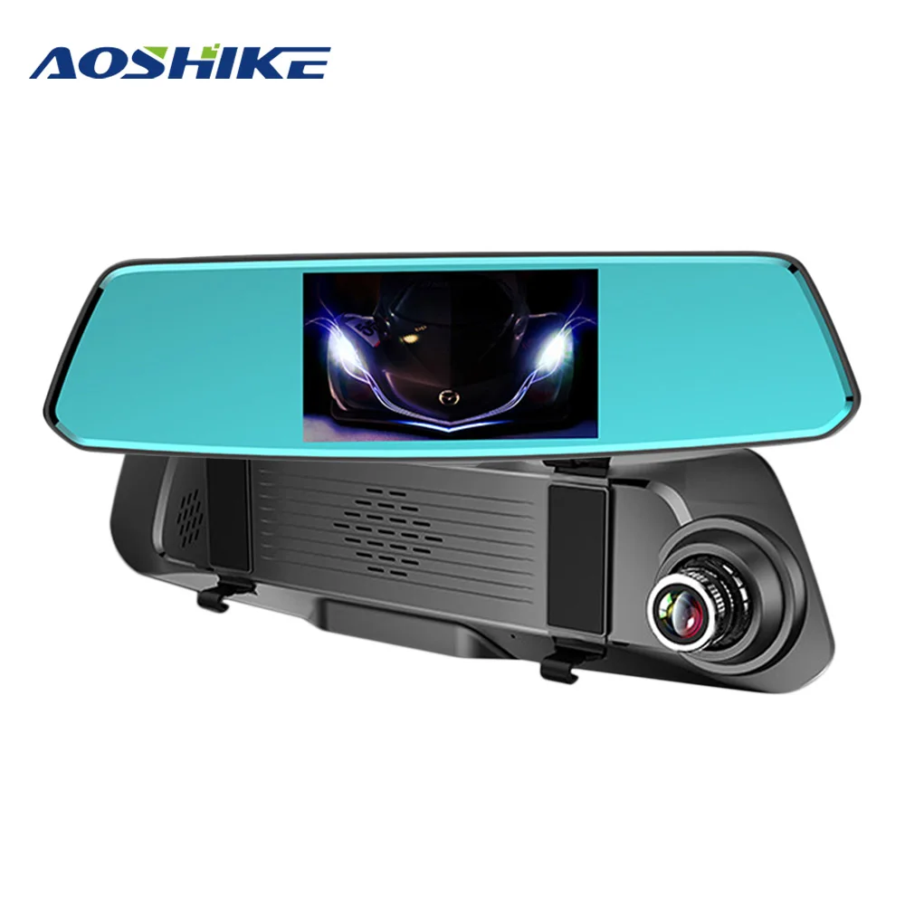 AOSHIKE 5 0 дюймовый ips экран высокой четкости спереди и сзади HD 1080P двойной объектив