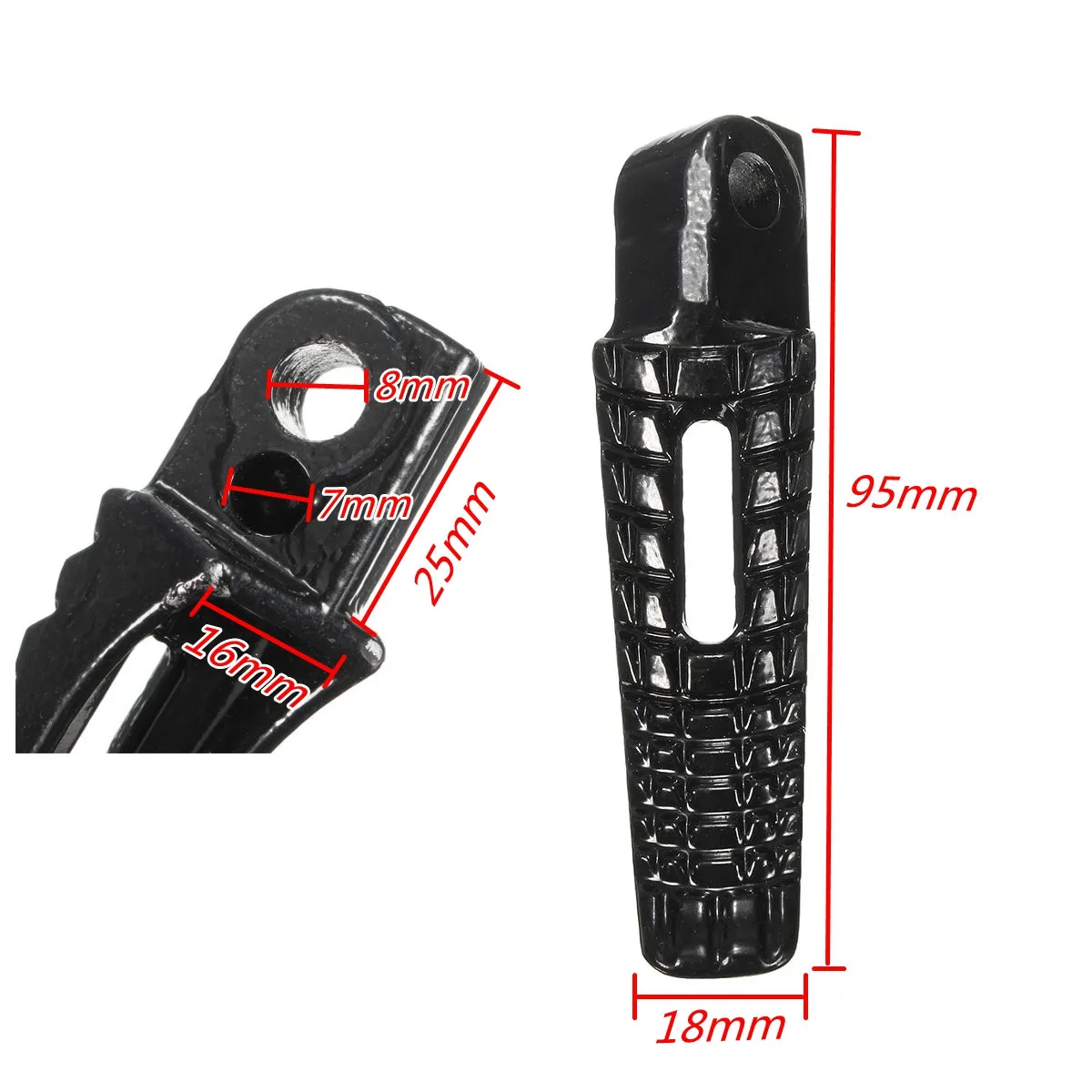 

Motorcycle Rear Footrests Pedals Foot Peg Aluminum For Suzuki GSXR600 GSXR750 GSXR1000 2001 2002 2003-2014 Gladius / SFV650 2009