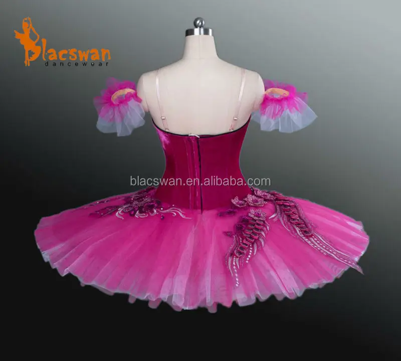 Красно фиолетовая профессиональная балетная пачка с сахарной сливой Балетная