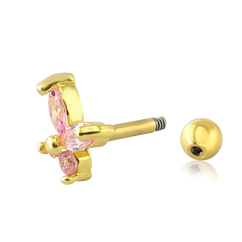 1 пара красивые серьги на козелок из хирургической стали ушной хрящ|surgical steel