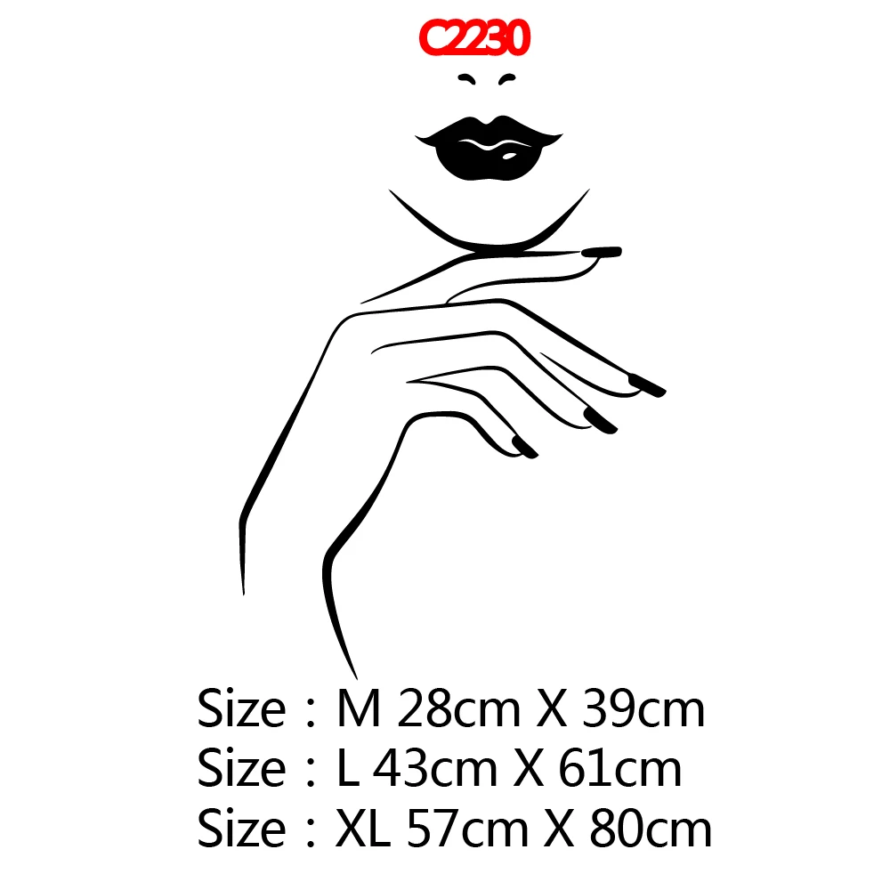 Наклейка на стену для салона красоты Виниловая наклейка декор украшение