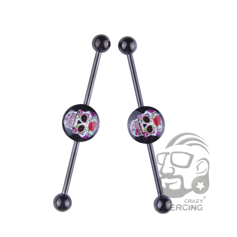 1 шт. сумасшедшая мода Скелет Панк ювелирные изделия цвет индивидуальность Череп